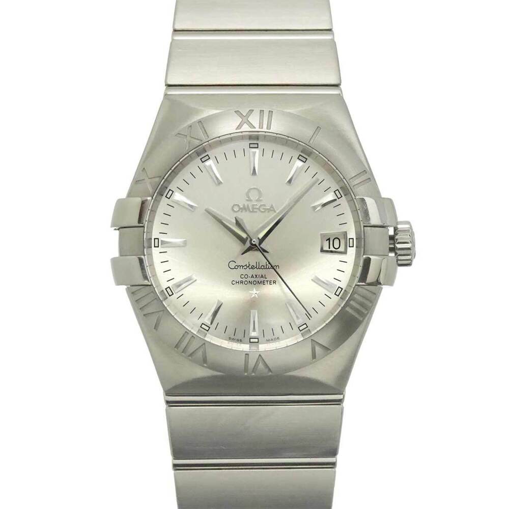 Omega Constellation 123 10 35 20 02 001 Men's Watch Date Silver Automatic Sel...